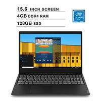 2019 Premium Lenovo Ideapad S145 15.6 Inch Laptop (Intel Celeron 4205U 1.8GHz, 4GB DDR4 RAM, 128GB SSD, WiFi, Bluetooth, HDMI, Win10 Home) (Black)