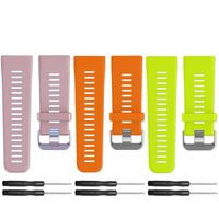 Band for Garmin Vivoactive HR Watch, Soft Silicone Wristband Replacement Watch Band for Garmin Vivoactive HR (Lavender&Orange&Lime)