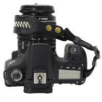 Matoger Leather Wrist Strap Side axis camera micro sigle camer for SLR camera Canon Nikon Sony (Black)