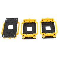 uxcell 3 Pcs Black Yellow AMD CPU Fan Bracket Holder Base for AM2 940 Socket