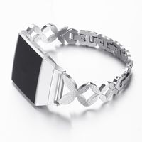 aczer-Y Fitbit Ionic Band Metal Accessories Small Large, Stainless Steel Replacement Band with Folding Clasp Strap for Fitbit Ionic Smart Watch Bands Wristband Women Men (E-Sliver)