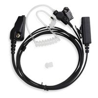 TENQ FBI Style 2 Wire Acoustic Tube Headset/earpiece for Kenwood Radio Walkie Talkie Nx-200 Nx-210 Nx-300 Tk-280 Tk-385 Tk-3180 Tk-5400 8-pin