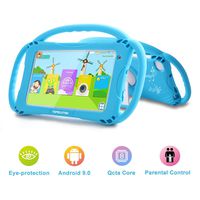 Kids Tablets, Tablet for Kids 7" Tablets Build in Android 9.0 Octa-Core 2GB+16GB with Handle Case Support WiFi Camera Educational APP Kids Edition (Blue)
