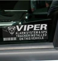 5 x Viper Alarm and GPS Tracking Device Window Dummy Security Stickers-3.4 x 1.1 inch-Automobile,Vehicle,Car,Van,Truck Warning Tracker Signs
