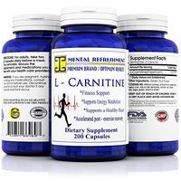 Mental Refreshment: L - Carnitine 1000mg, 200 capsules (1 Bottle)