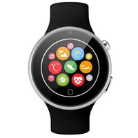 Aiwatch C5 Bluetooth Smart Phone Smart Watches with Heart Rate Sleep Pedometer Management Wrist Watch GSM Phone iOS 7.0 Android 4.4 Bluetooth 3.0(Black)