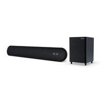 Sound Bar with Wireless Subwoofer, MEGACRA 28-Inch 2.1 Channel 140 Watts Sound Bar with IR Learning Remote, Dual Connection Way, DSP (2019 New Model) (Renewed)