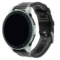 CAUORMOTE 22mm Genuine Leather Replacement Wristwatch Belt Wrist Strap Bracelet Watch Band Fit for Samsung Galaxy Gear S3