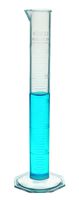Measuring Cylinder, 25ml - Class B - Polypropylene, Octagonal Base - US Sourced Plastic - Industrial Quality, Autoclavable - Eisco Labs