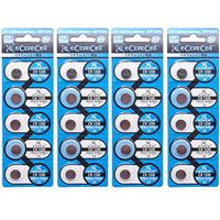 eCoreCell (20pcs) CR1220 5012LC 3V 3 Volt Lithium Single Use Non-Rechargeable Button Coin Cell Battery