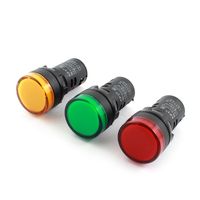 Preamer AC 110V 20mA Yellow Green Red LED Pilot Light Panel Indicator , 3PCS ,AD16-22DS
