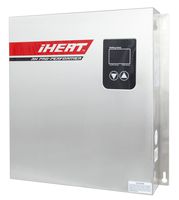 iHeat Tankless AHS27-D 240V 112.5A 27KW Stainless Steel Enclosure 3/4" MIP 16" by 17" by 3.5" Electric Water Heater, 17.5 lb