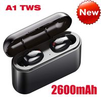 KAIXIANG TWS Bluetooth 5.0 True Wireless Earbuds CVC8.0 Noise Cancelling IPX5 Waterproof Stereo HiFi Headphones in-Ear Built-in Mic Headset with 2600 mAh Wireless Charging Case for Sport K