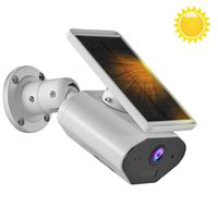 YTVISON Outdoor Wireless Solar Powered Security Rechargeable Camera, 2.4GHz WiFi Home Security Camera, with Night Vision/Motion Detection/Two-Way Audio/IP66 Waterproof, Support Android and iOS