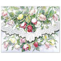 Carol's Rose Garden Long Stemmed Roses Portfolio Blank 10 Card Set