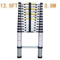 TUOGAO EN131 Telescoping Ladder Aluminum Telescopic Extension Ladder Folding Step Ladder Extends to 12.5 Ft