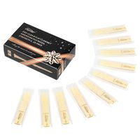 Eastar 10 Pack Bb Clarinet Reeds 2.0 ERD-CL2A, American File B Flat Clarinet Reeds With Box