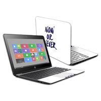 MightySkins Skin Compatible with HP Chromebook 11 G5 11.6" - Now Or Never | Protective, Durable, and Unique Vinyl Decal wrap Cover | Easy to Apply, Remove, and Change Styles | Made in The USA