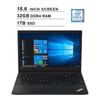 Lenovo 2019 ThinkPad E590 15.6 Inch FHD Laptop (Intel Core i5-8265U up to 3.9 GHz, 32GB RAM, 1TB SSD, Intel UHD Graphics?620, Bluetooth, WiFi, HDMI, Windows 10 Pro)