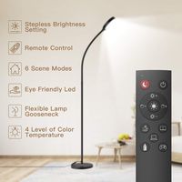 Floor Lamp, Remote & Touch Control 2500K-6000K LED Floor Lamp for Bedroom and 4 Color Temperatures Standing Lamp with Stepless Dimmer, dodocool Standing Light for Living Room Bedroom Office Reading