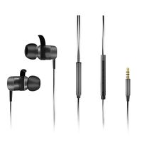 [Upgrade] inOpera Audio A1 Headphones Wired Earbuds in-Ear Noise Isolating Heavy Deep Bass Earphones with Microphone and Volume Control for Workout Sports Jogging Gym (Titanium)