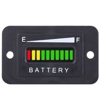 Qiilu 12V/24V/36V/48V LED Digital Battery Indicator Meter Gauge for Golf Cart(BI003-12/24V)