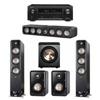 Polk Audio Signature 5.1 System with 2 S60 Tower Speaker, 1 Polk S35 Center Speaker, 2 Polk S15 Bookshelf Speaker, 1 BIC/Acoustech Platinum Series PL-200 Subwoofer , 1 Denon AVR-X1300W AV Receiver