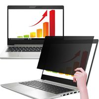 15.6 Inch Privacy Screen Filter for 16:9 Widescreen Display, 15.6" Laptop Anti Blue Light Anti Glare Screen Protector Blocks 96% UV and Anti-Scratch