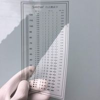 Flaw Detection Gauge SEC Size Estimation Chart (Transparency) for Defects and Measuring (Transparent, 6)