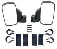 8MILELAKE Adjustable UTV Side Mirror Set 1.75inches or 2inches Roll Bar Cage/High Impact Universal UTV Side View Mirrors