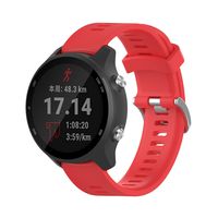 ZSZCXD Compatible for Garmin Forerunner 245/245M, 20mm Width Silicone Wristband Replacement Watch Band for Garmin Forerunner 245/245M/645 Smart Watch (Red)
