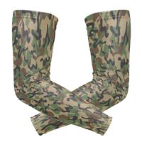 Fashion Sports Arm Supports Woodland Digital Camo Tactical Basketball Shooter Sleeves Sunscreen Cuff Stretched Fabric for Football, Volleyball, Baseball Protection, Youth & Adult Sizes(1 Pair)