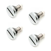 Monsoon G1/4" Antimicrobial Silver Bullet Plug, Black Chrome, 4-Pack