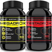 MEGADROX & TESTADROX Combo - Great Workouts,Cut Recovery Times, Enhance Energy and Stamina