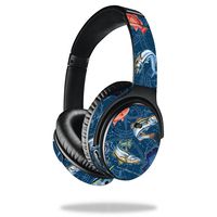 MightySkins Skin Compatible with Bose QuietComfort 35 Headphones - Saltwater Compass | Protective, Durable, and Unique Vinyl Decal wrap Cover | Easy to Apply, Remove | Made in The USA