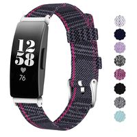 NANW Compatible with Fitbit Inspire HR/Inspire Bands Large Small, Woven Fabric Accessories Strap Wristband Women Men for Inspire & Inspire HR Smartwatch