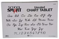 School Smart Chart Tablet, 24 x 16 Inches, Unruled, 25 Sheets