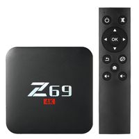 Docooler Z69 Smart Android 7.1 TV Box Amlogic S905X Quad-core UHD 4K 3GB / 32GB Mini PC LAN & WiFi H.265 Miracast Media Player US Plug