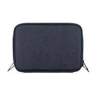 Double Layers Electronics Gadget Organizer by EXKOKORO, Travel Cord Storage Bag for USB Cable, Charging Cord, SD Card, HDD, USB Flash Drive, Power Bank(Navy)