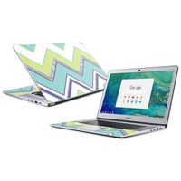MightySkins Skin Compatible with Acer Chromebook 15" (2018) - Pastel Chevron | Protective, Durable, and Unique Vinyl Decal wrap Cover | Easy to Apply, Remove, and Change Styles | Made in The USA