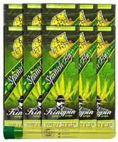 Kingpin Pure Hemp Flavored Wraps (Spanish Fly, 10 Packs) with Rolling Paper Depot XL Kewltube