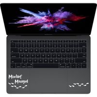 Harry Potter Mischief Managed Trackpad Keyboard for MacBook Laptop Decal Vinyl Sticker (2.85 inch, White)