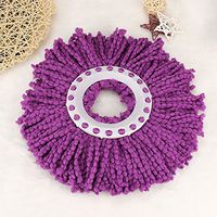 Zaowole Replacement 360 Rotating Easy Magic Microfiber Spinning Floor Mop Head Purple