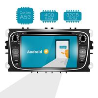 Amaseaudio Upgrade Android 8.0 4G RAM 32GB ROM 7 Inch TFT LCD Double Din Online Navigating Car Stereo Auto Radio Mirrorlink WiFi GPS for Ford Mondeo/Ford S-Max/Ford C-Max/Ford Focus/Ford Galaxy