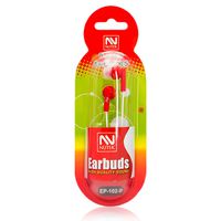 Ultimate comfort BEST sound quality headphones by Nutek - 3.5mm Jack Noise Cancellation Earbuds - For MP3 CD Players Tablets Computers & Smartphones - Red