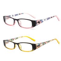 HUYAOPT Blue Light Blocking Glasses 2 Pair Spring Hinges UV Protection Computer Glasses for Women, Prevent Eye Fatigue(3.0 X)