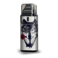 Skin Decal for Aspire Breeze 2 2nd gen Vinyl Wrap/Wolf with rose in mouth