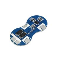 Maxmoral 1-Pack 4A 2S 18650 Lithium Protection Board BMS Li-ion Battery Lipo Cell Charger Protection Module Overcharged Overcurrent Protection 7.4V 8.4V