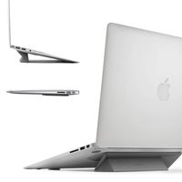 Ringke Laptop Stand Anti-Slide Smart Folding Portable Slim and Weightless Adhesive Stand for Laptop, iPad, Tablet, and More - Gray