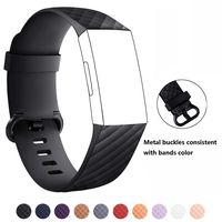 DB Replacement Bands Compatible for Fitbit Charge 3 & Charge 3 SE, Classic & Special Edition Adjustable Sport Wristbands Large & Small for Women Men